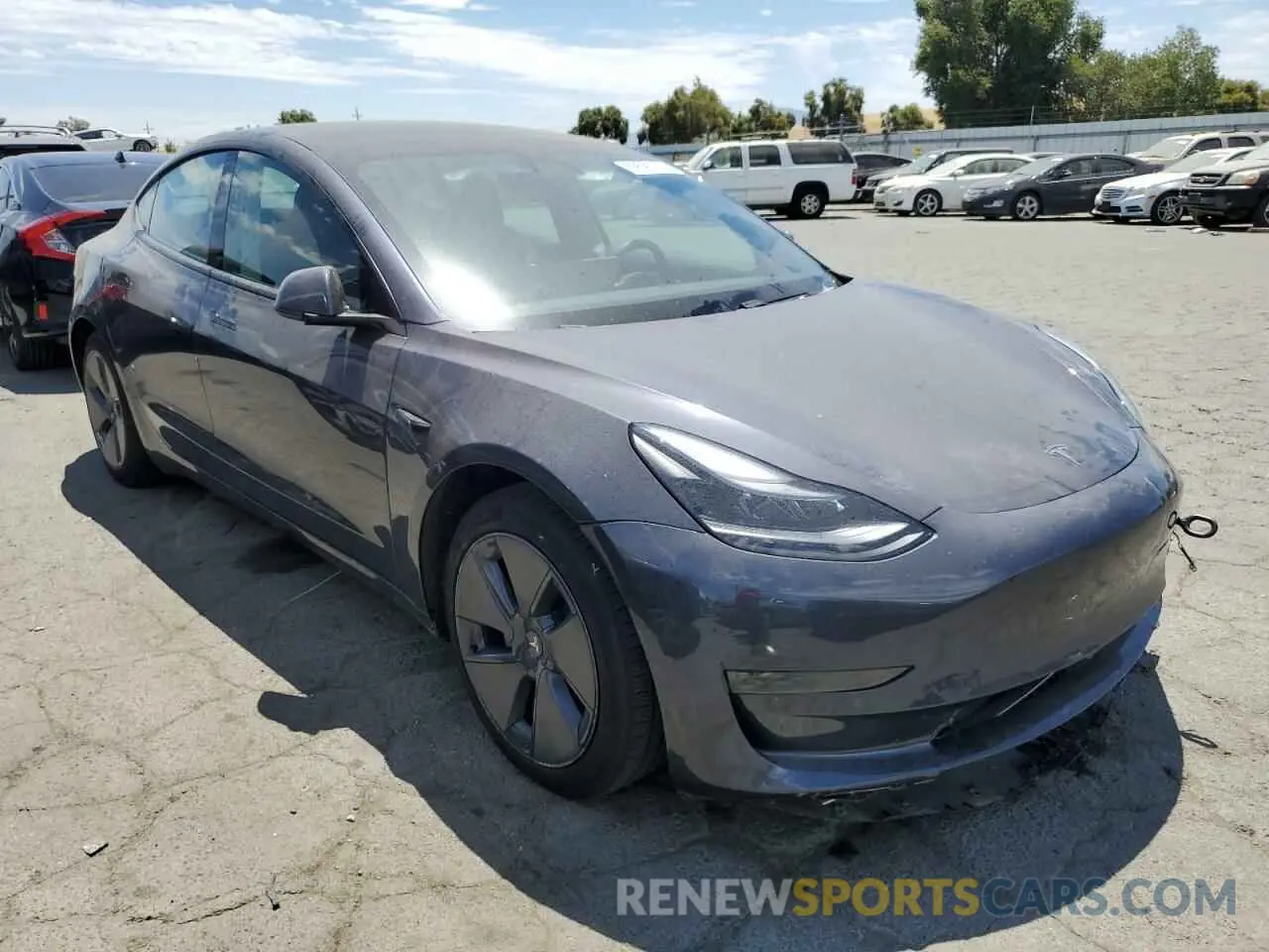4 Фотография поврежденного автомобиля 5YJ3E1EAXMF076516 TESLA MODEL 3 2021