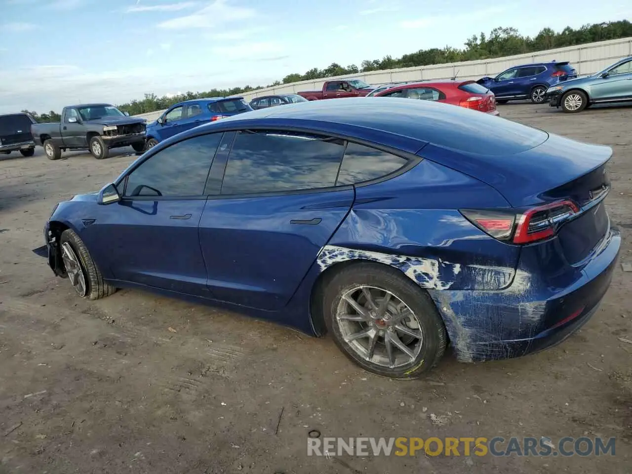 2 Фотография поврежденного автомобиля 5YJ3E1EAXMF082641 TESLA MODEL 3 2021