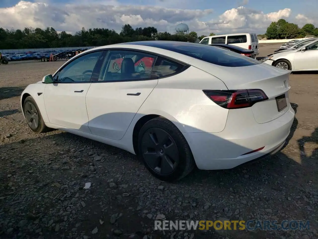 2 Photograph of a damaged car 5YJ3E1EAXMF097494 TESLA MODEL 3 2021