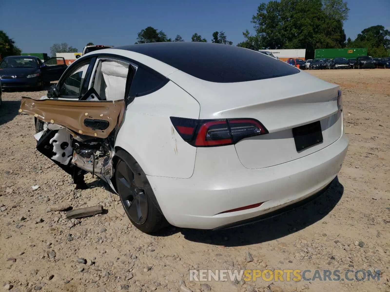 3 Photograph of a damaged car 5YJ3E1EAXMF870996 TESLA MODEL 3 2021