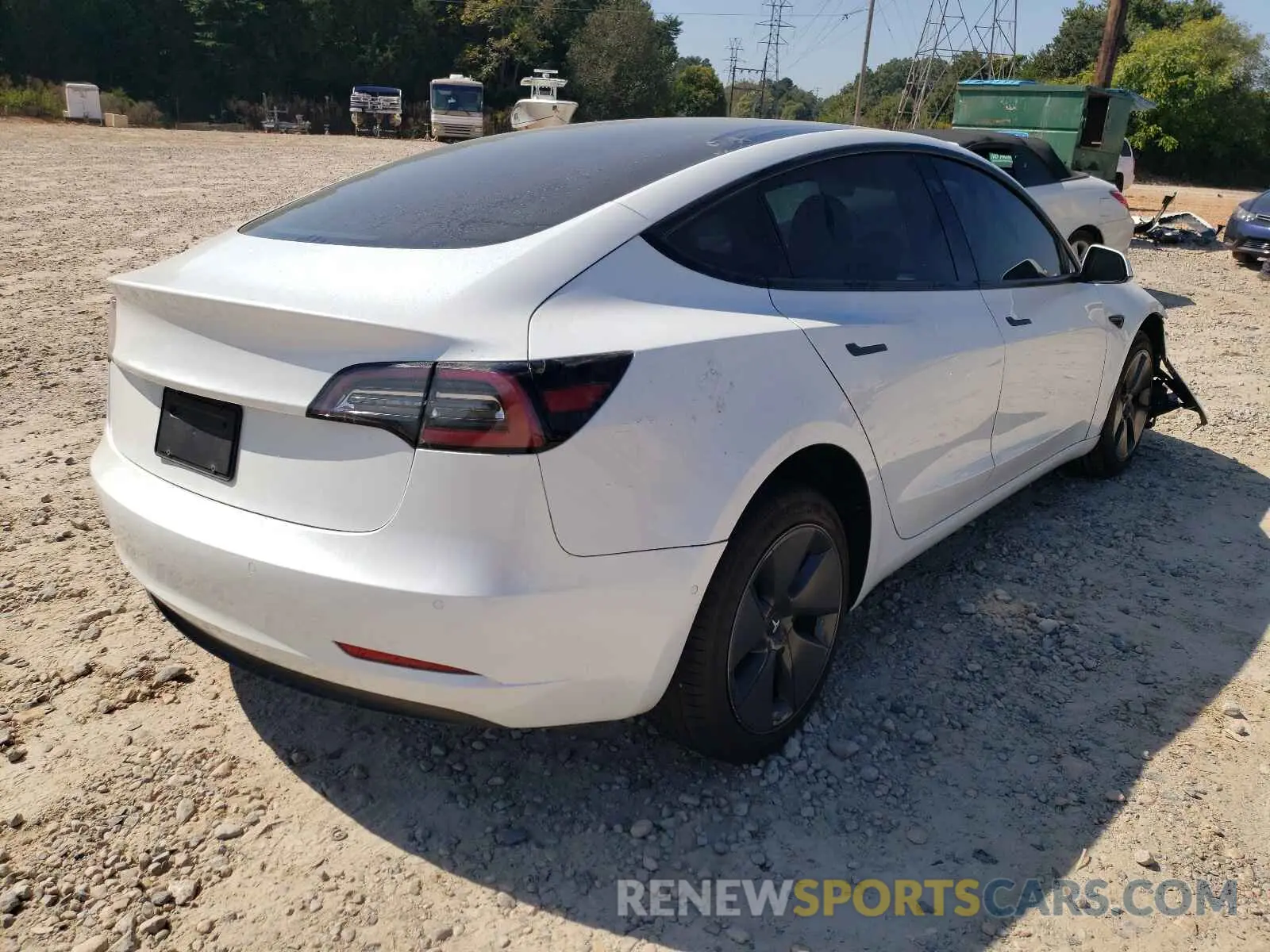 4 Photograph of a damaged car 5YJ3E1EAXMF870996 TESLA MODEL 3 2021