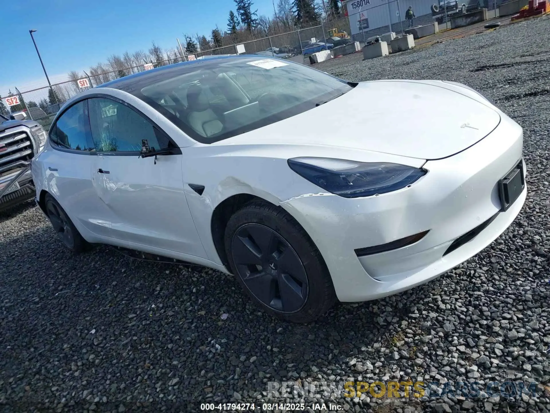 1 Фотография поврежденного автомобиля 5YJ3E1EAXMF871730 TESLA MODEL 3 2021