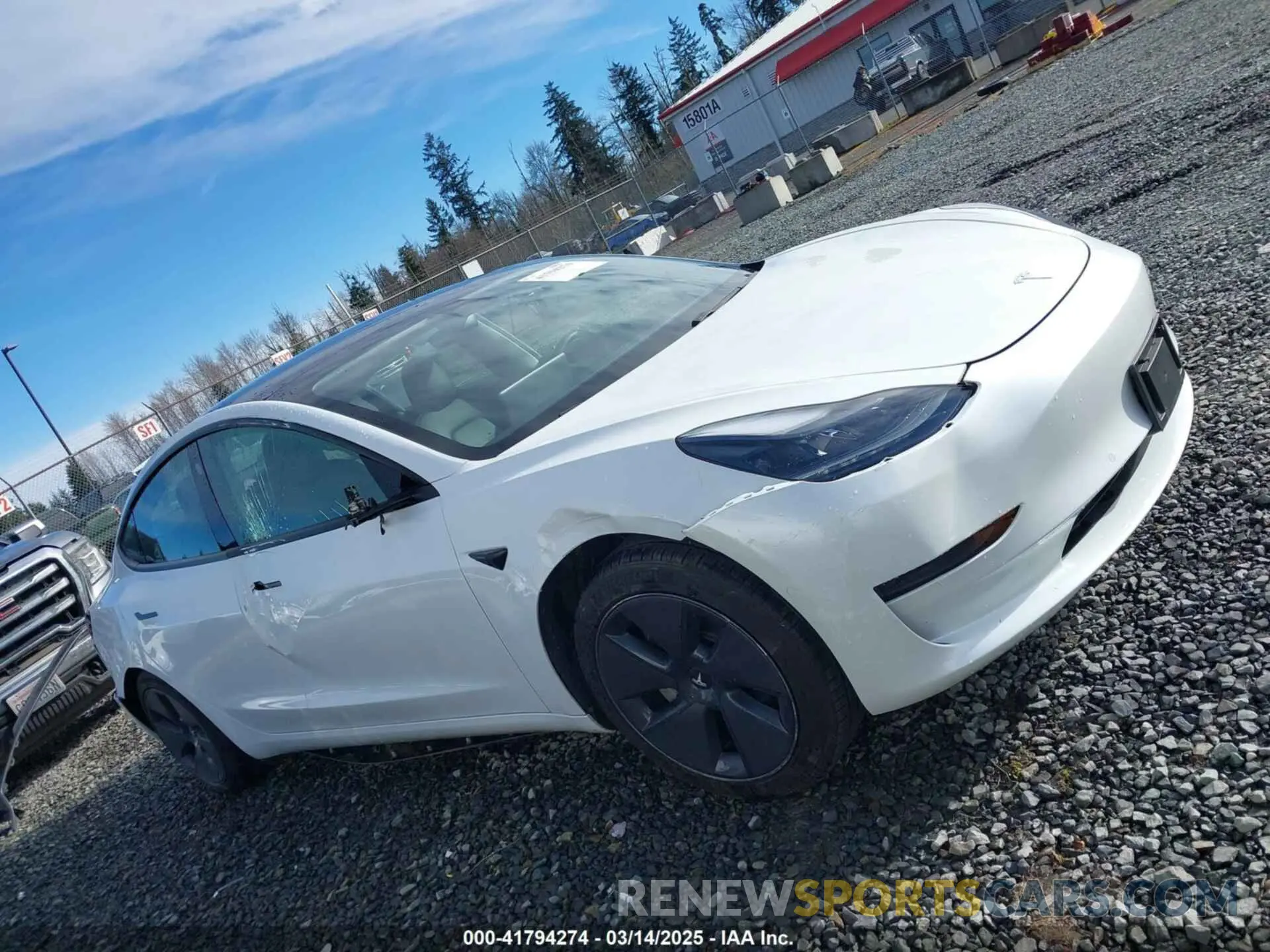 13 Фотография поврежденного автомобиля 5YJ3E1EAXMF871730 TESLA MODEL 3 2021
