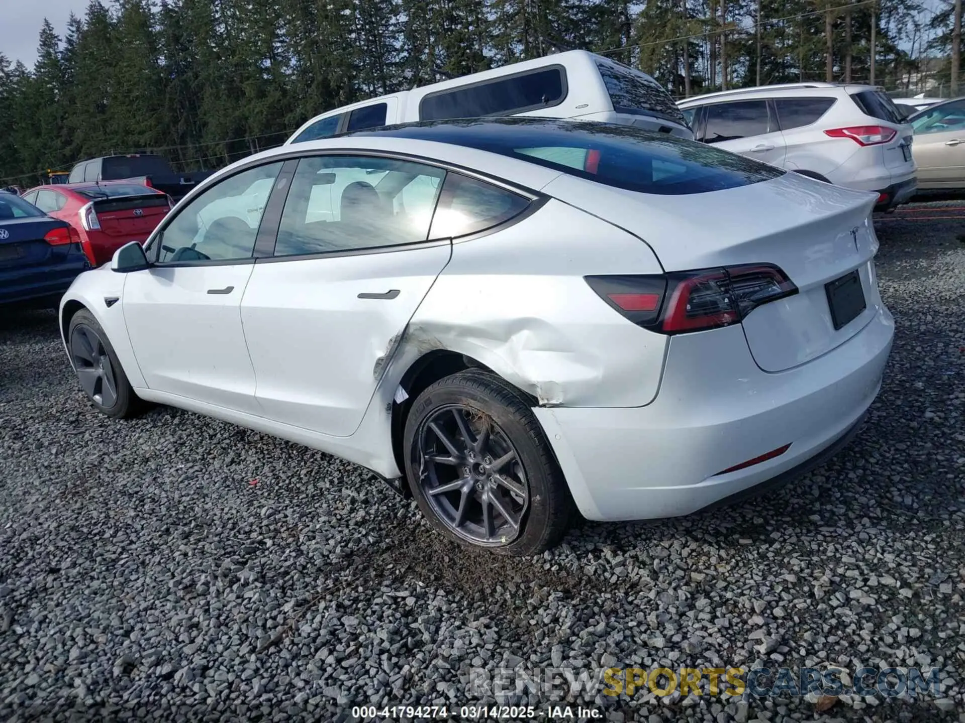 3 Фотография поврежденного автомобиля 5YJ3E1EAXMF871730 TESLA MODEL 3 2021