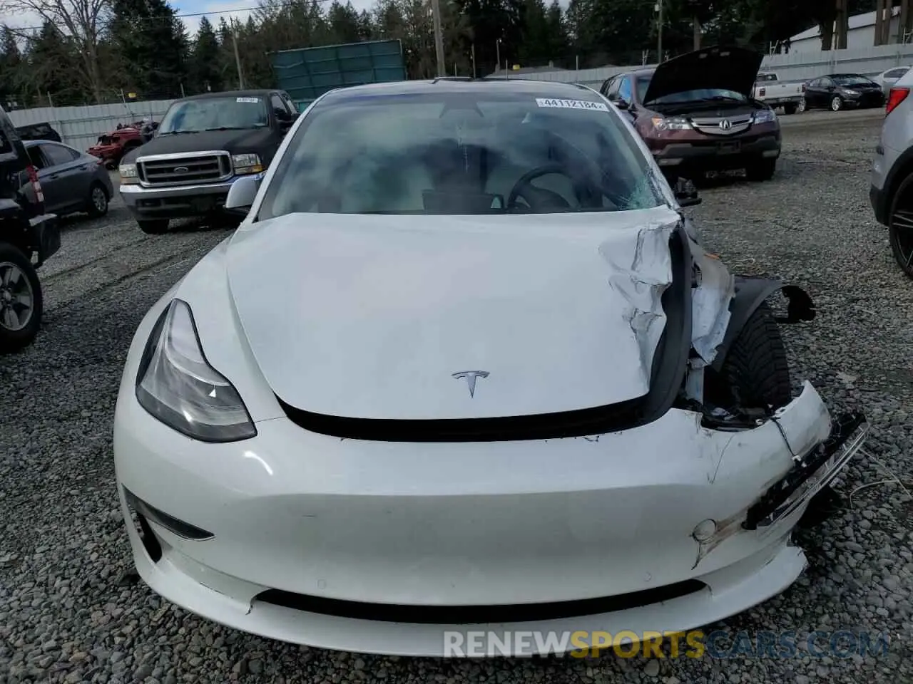 5 Photograph of a damaged car 5YJ3E1EAXMF873252 TESLA MODEL 3 2021