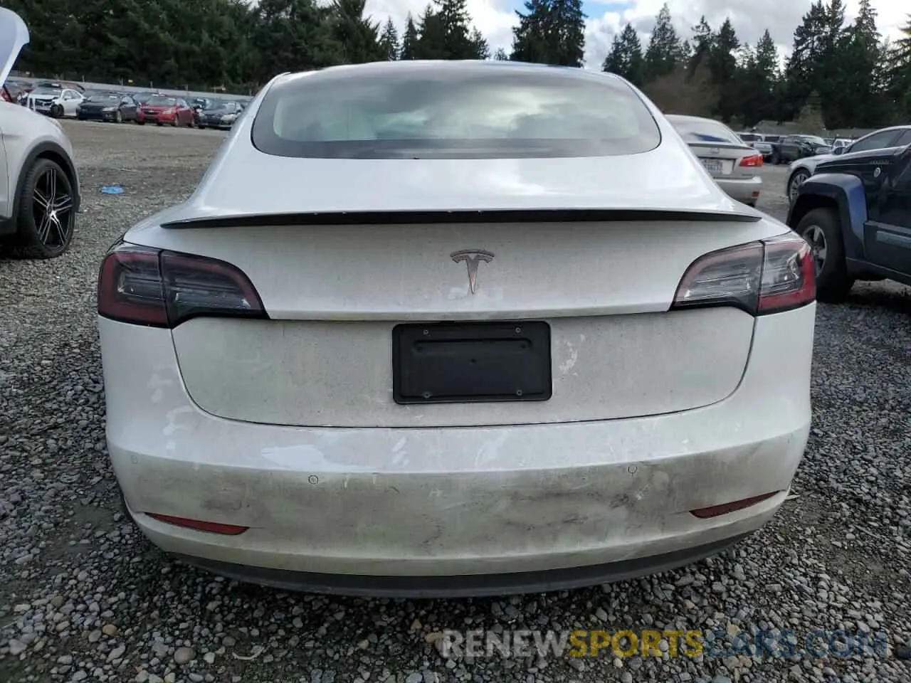 6 Photograph of a damaged car 5YJ3E1EAXMF873252 TESLA MODEL 3 2021