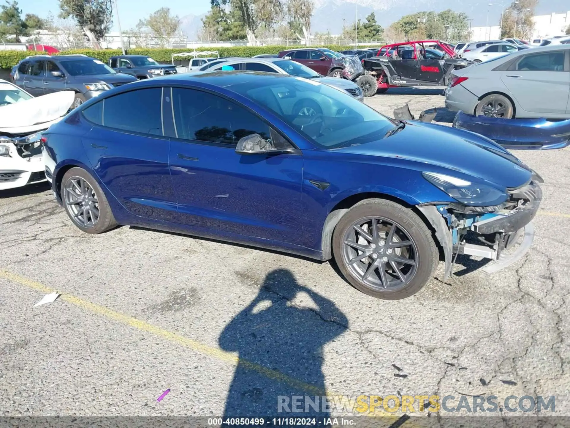 1 Photograph of a damaged car 5YJ3E1EAXMF930369 TESLA MODEL 3 2021