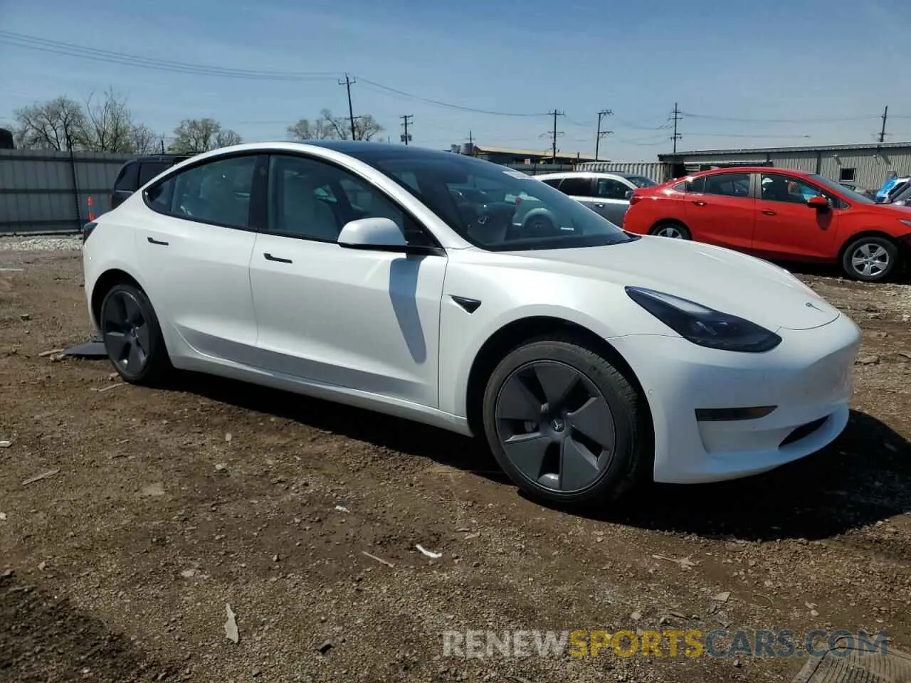 4 Photograph of a damaged car 5YJ3E1EAXMF977983 TESLA MODEL 3 2021