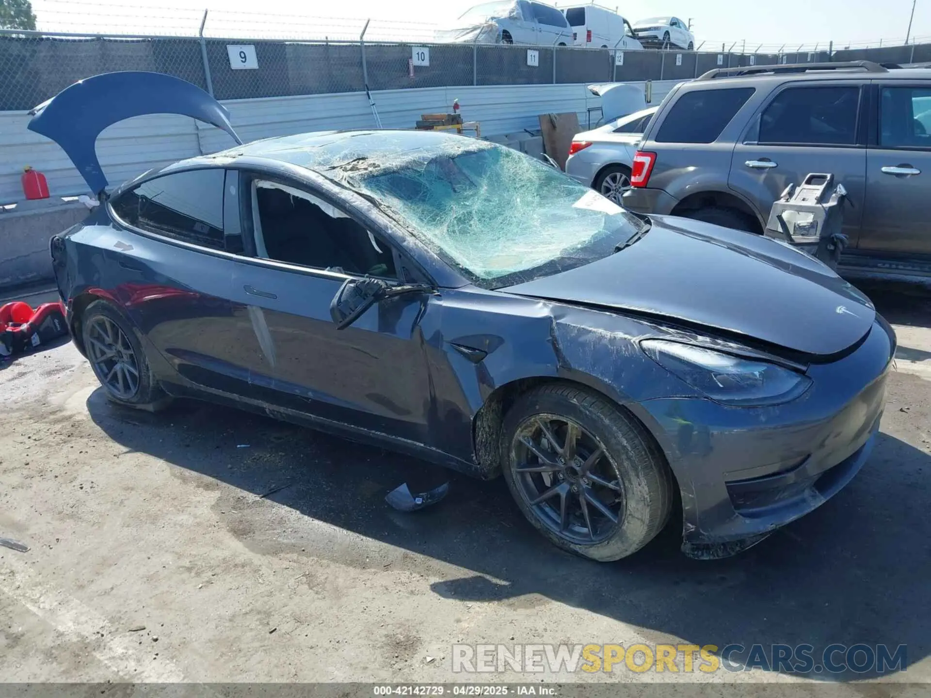 1 Фотография поврежденного автомобиля 5YJ3E1EAXMF982441 TESLA MODEL 3 2021