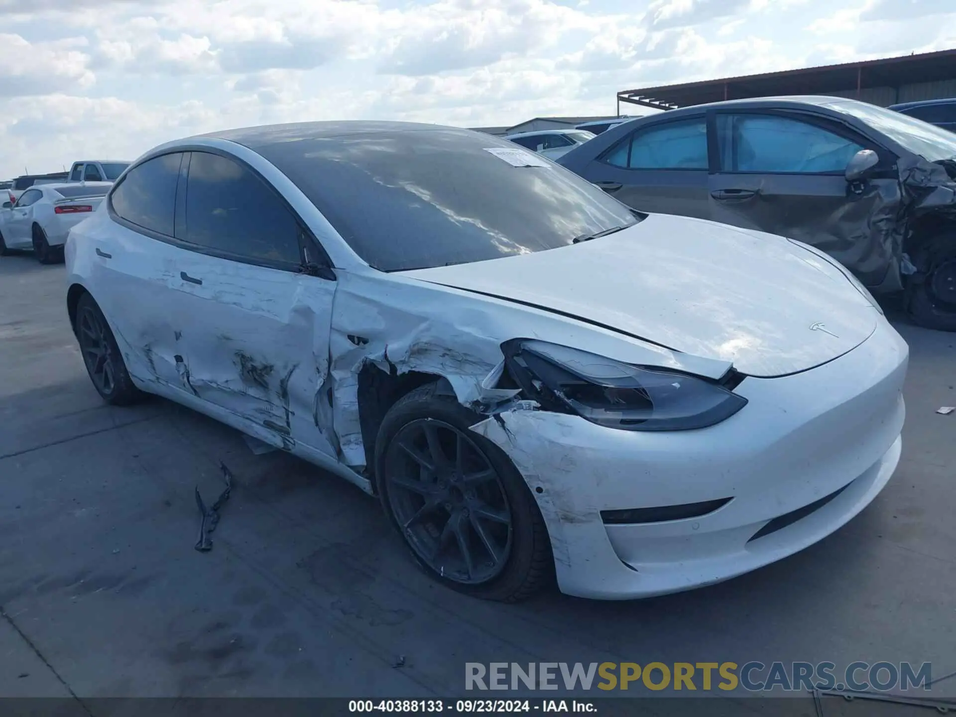 1 Photograph of a damaged car 5YJ3E1EAXMF987137 TESLA MODEL 3 2021