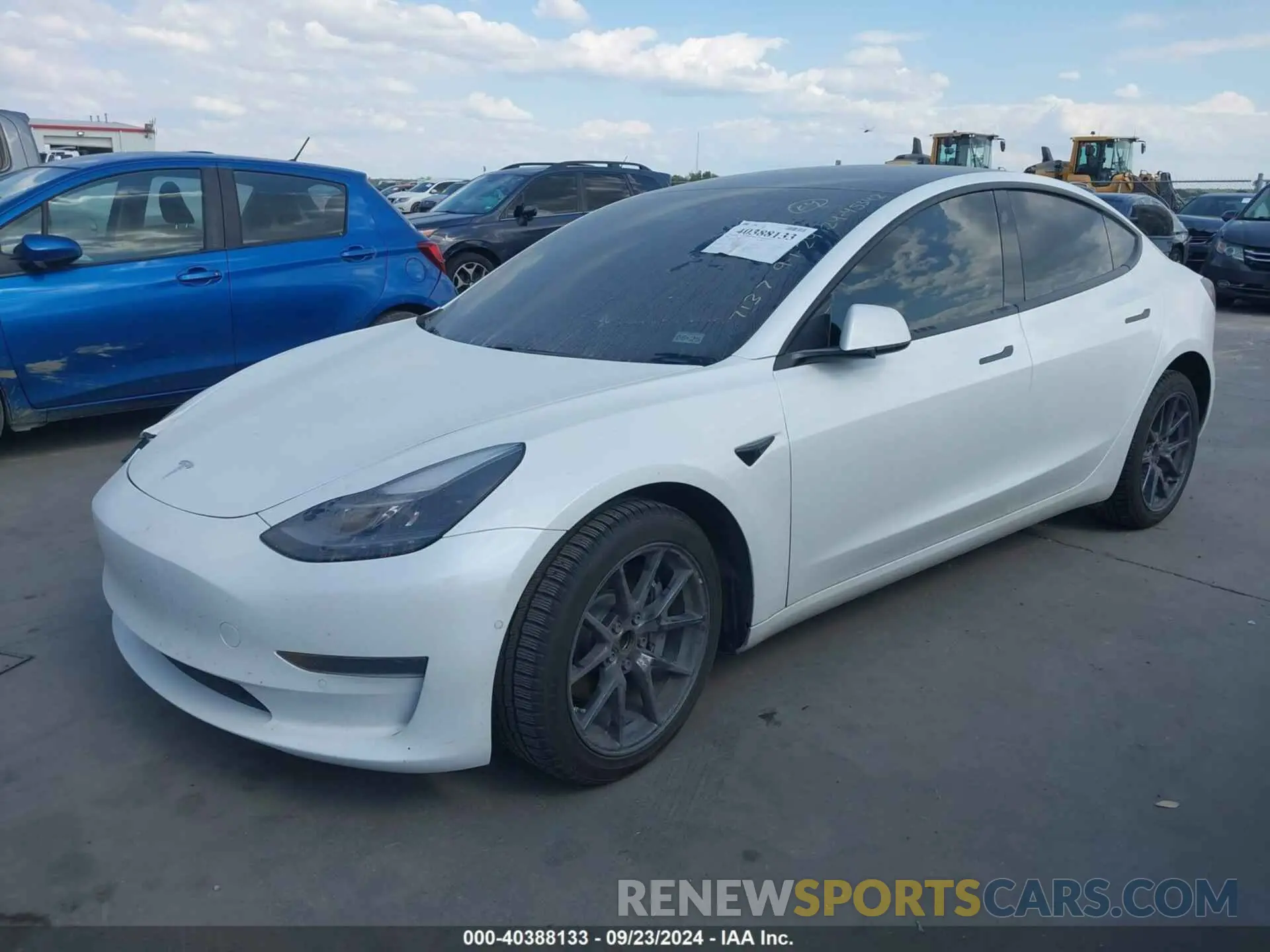 2 Photograph of a damaged car 5YJ3E1EAXMF987137 TESLA MODEL 3 2021