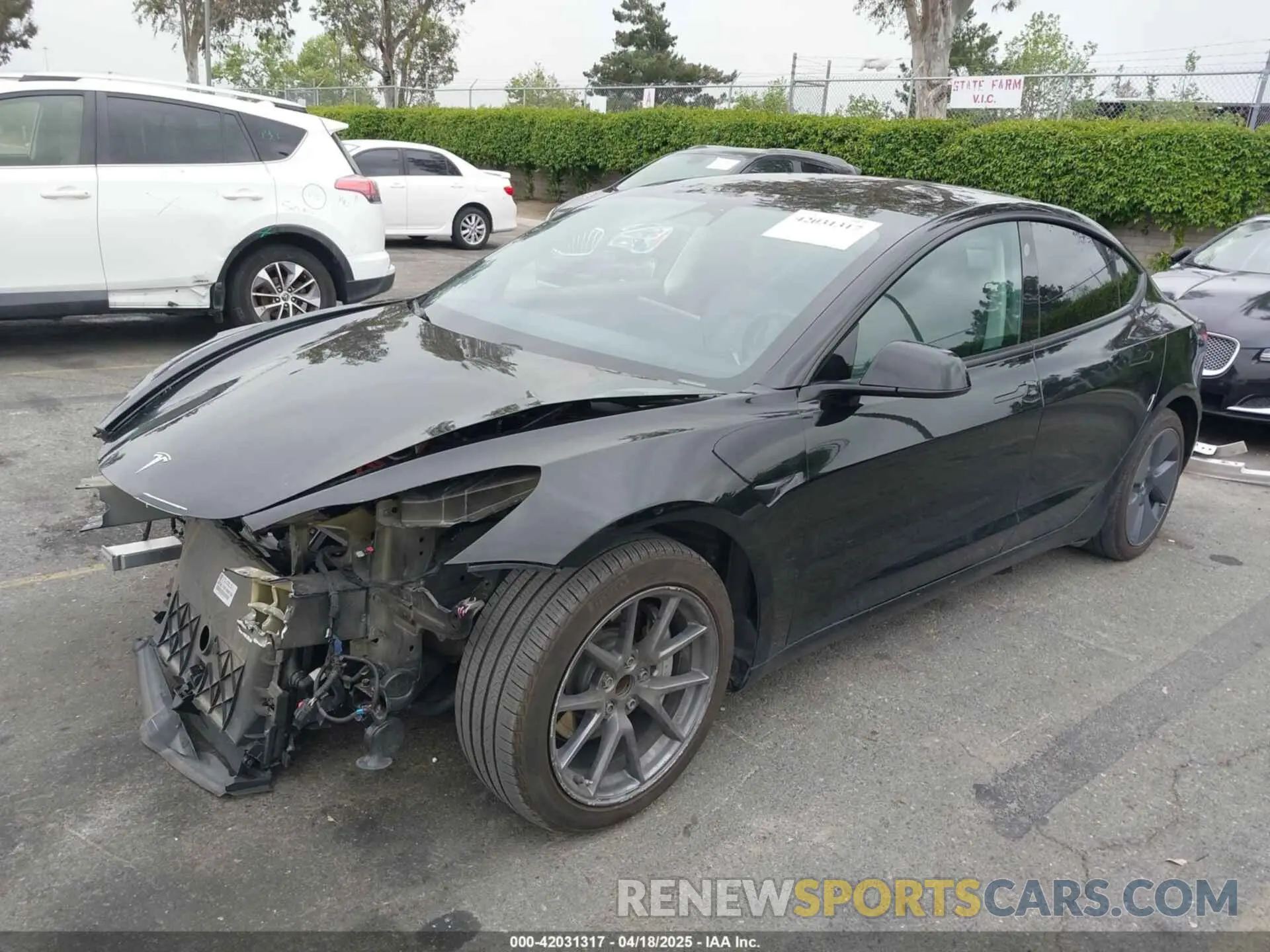 2 Photograph of a damaged car 5YJ3E1EAXMF997084 TESLA MODEL 3 2021