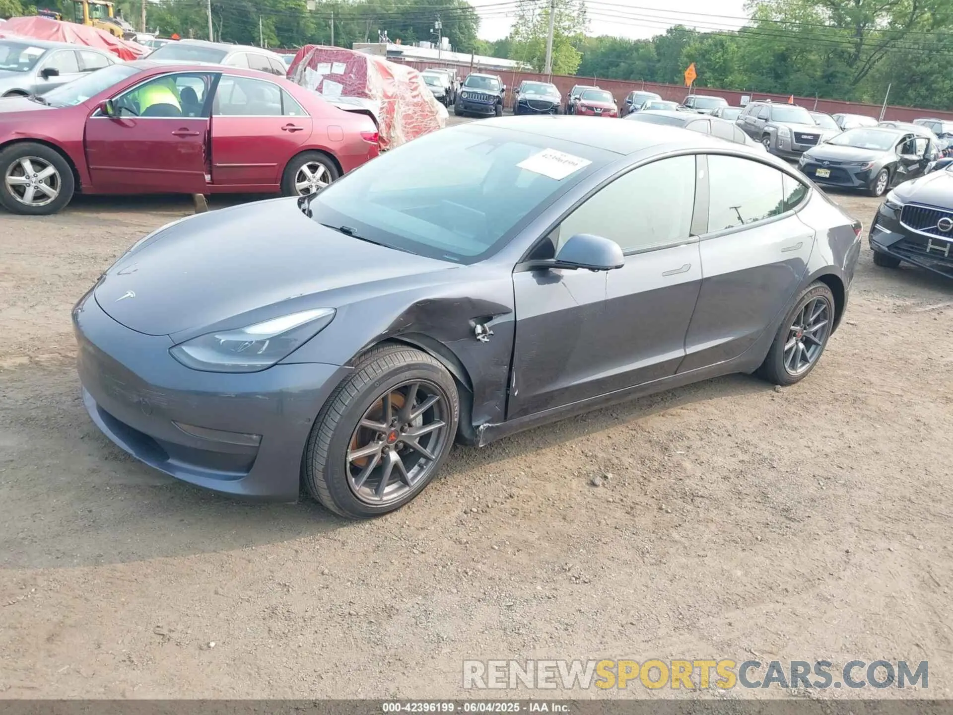 2 Фотография поврежденного автомобиля 5YJ3E1EB0MF036423 TESLA MODEL 3 2021