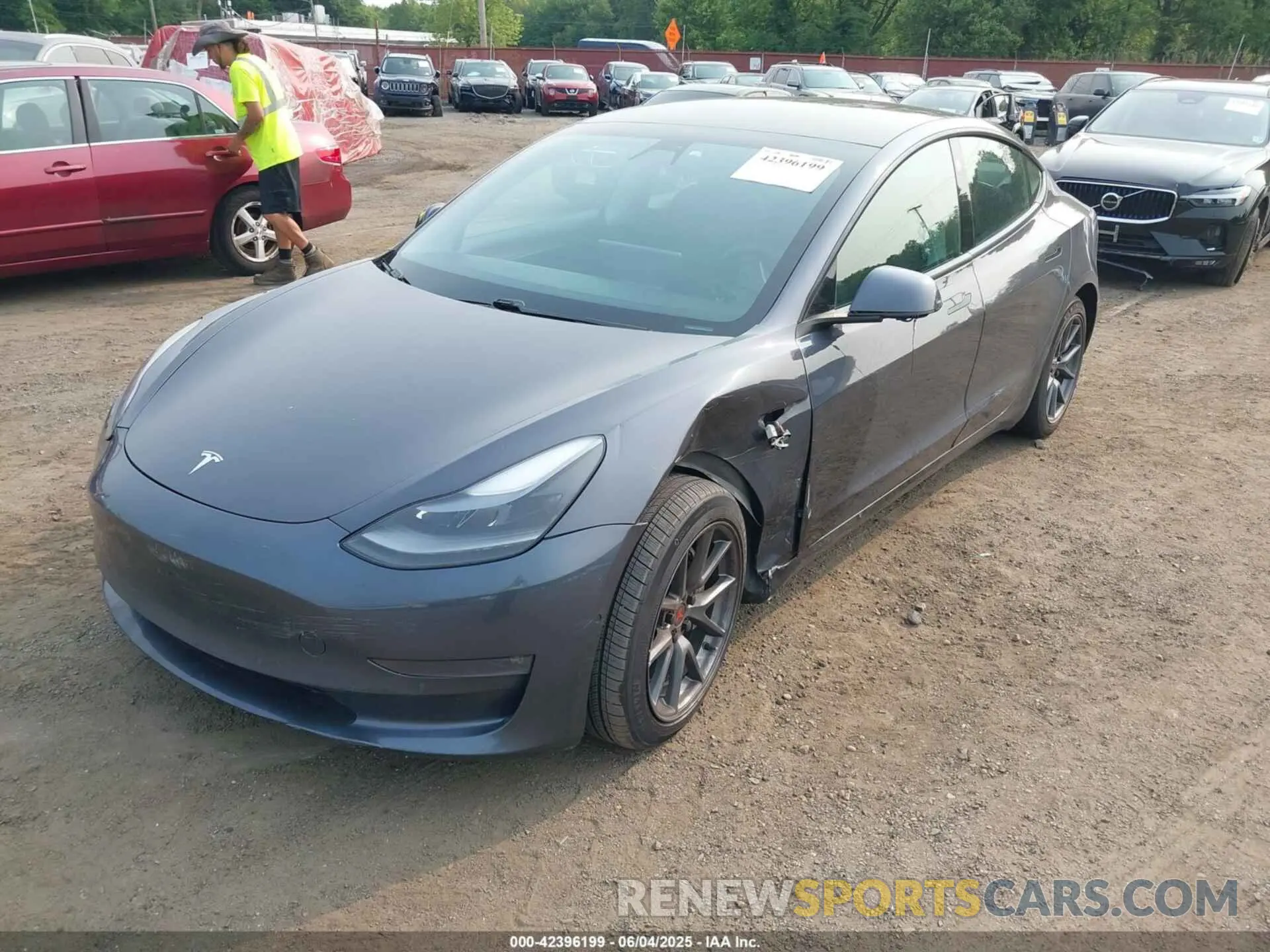 6 Фотография поврежденного автомобиля 5YJ3E1EB0MF036423 TESLA MODEL 3 2021