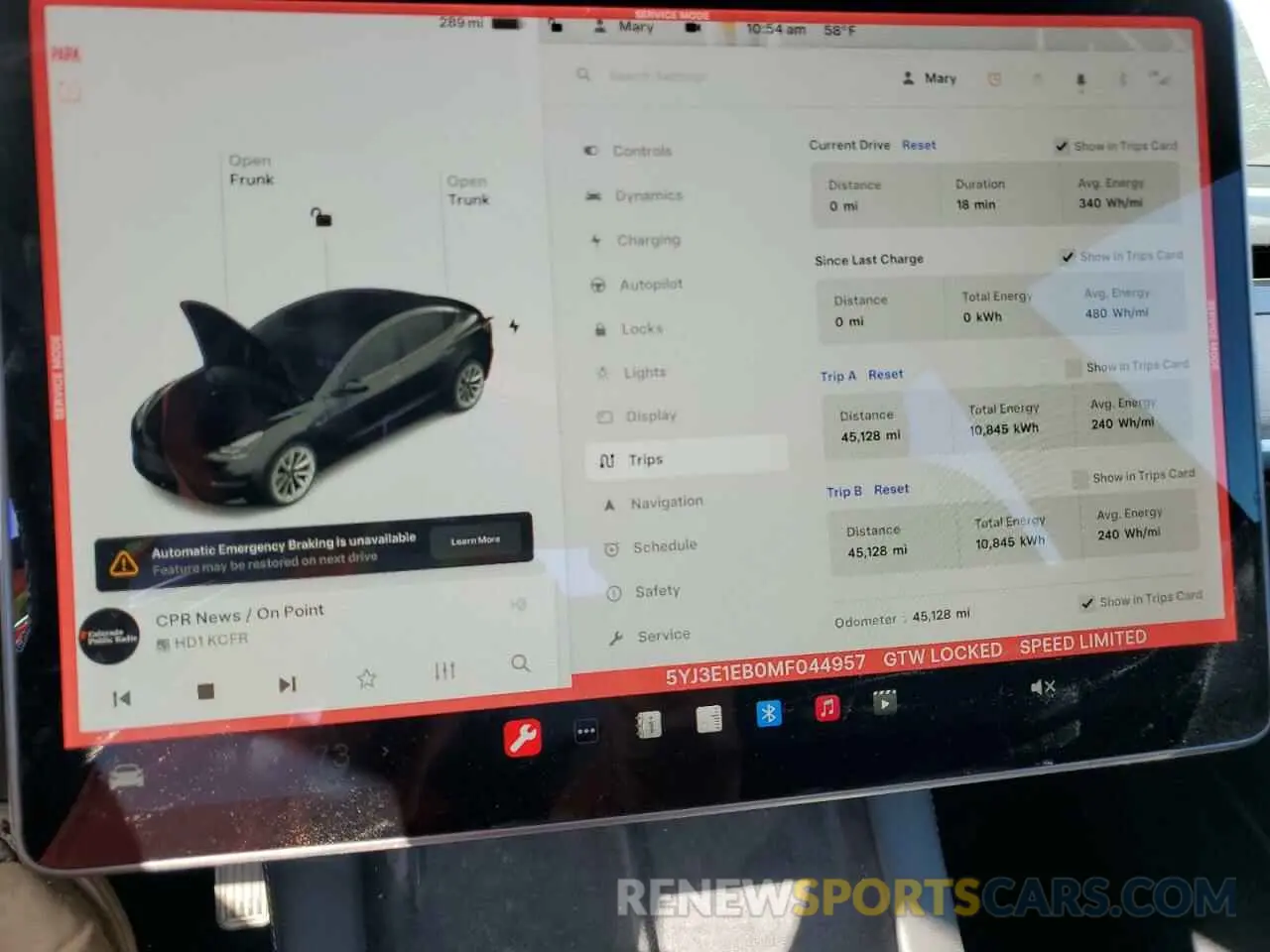9 Photograph of a damaged car 5YJ3E1EB0MF044957 TESLA MODEL 3 2021