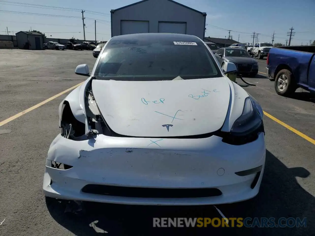 5 Фотография поврежденного автомобиля 5YJ3E1EB0MF050922 TESLA MODEL 3 2021