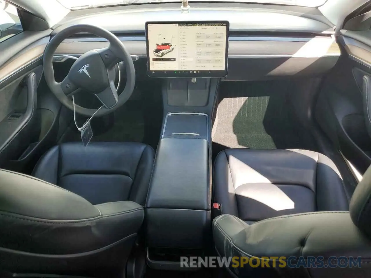 8 Фотография поврежденного автомобиля 5YJ3E1EB0MF050922 TESLA MODEL 3 2021