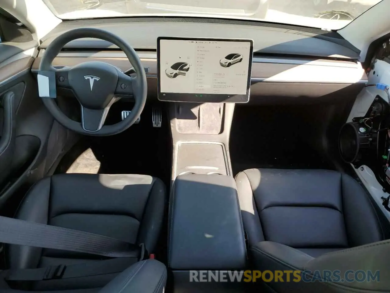 8 Photograph of a damaged car 5YJ3E1EB0MF077926 TESLA MODEL 3 2021
