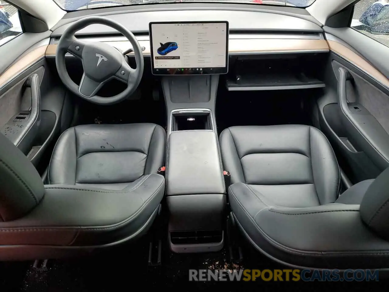 8 Photograph of a damaged car 5YJ3E1EB0MF079465 TESLA MODEL 3 2021