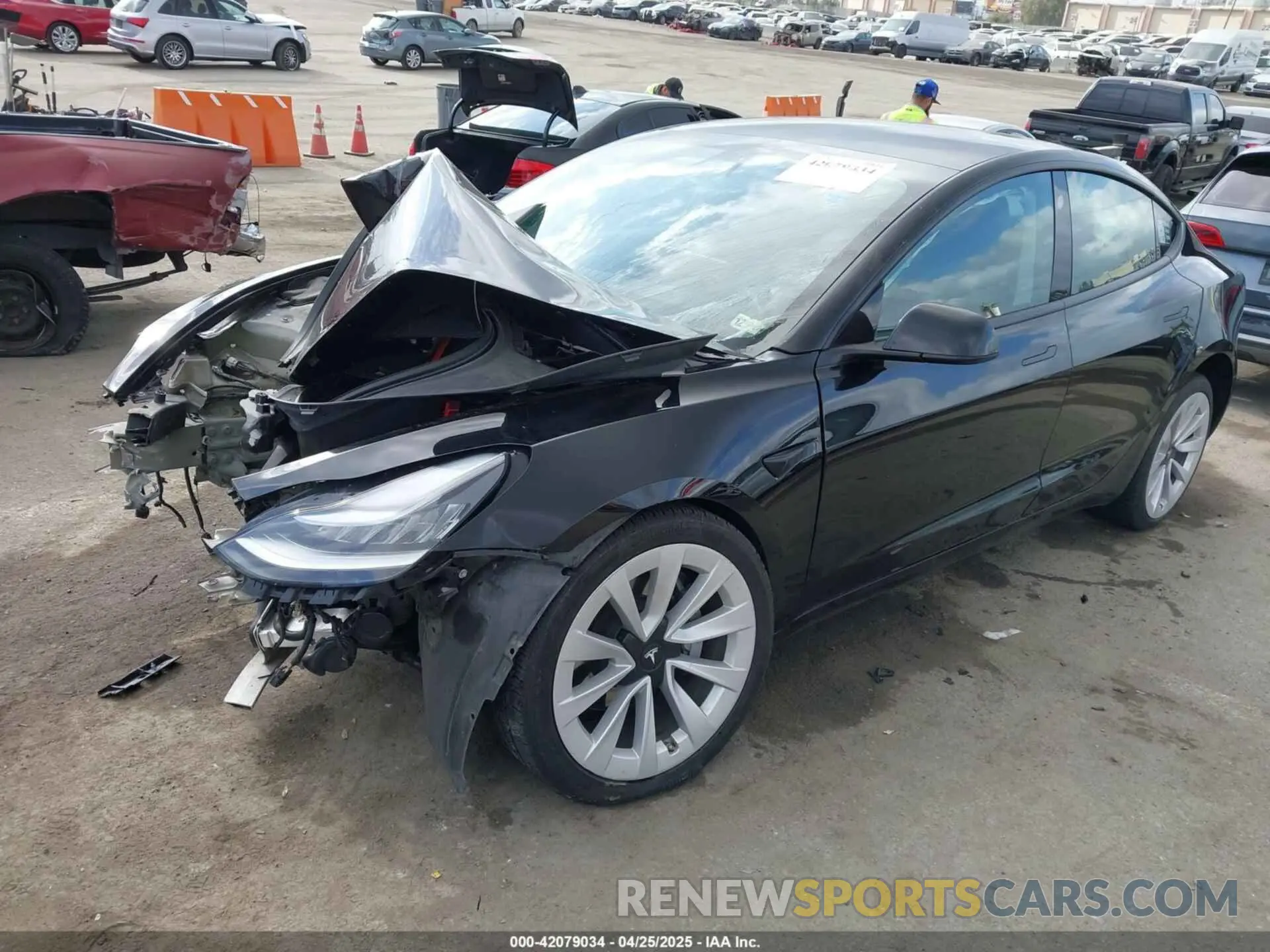 2 Фотография поврежденного автомобиля 5YJ3E1EB0MF855531 TESLA MODEL 3 2021