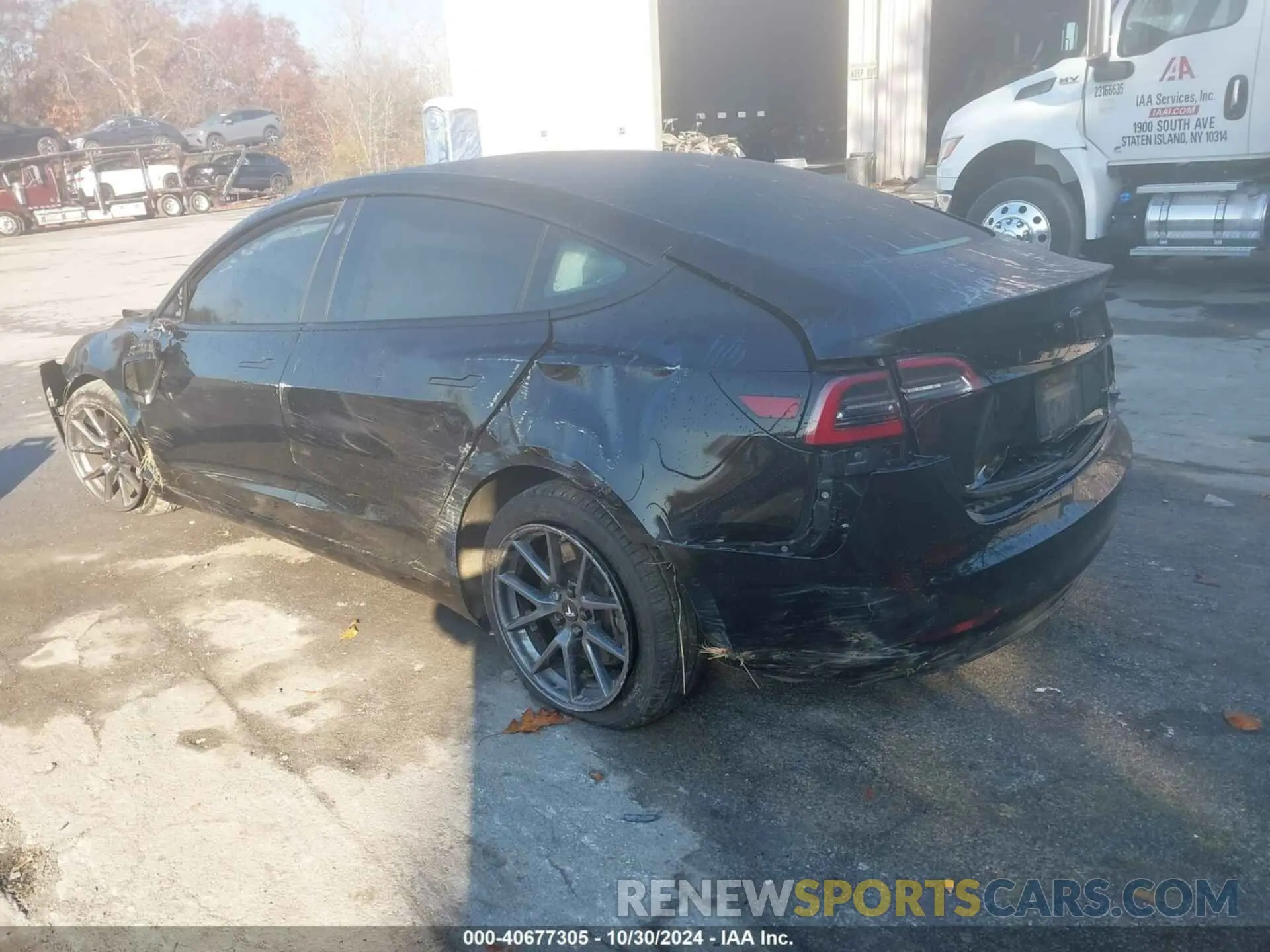 3 Photograph of a damaged car 5YJ3E1EB0MF858428 TESLA MODEL 3 2021