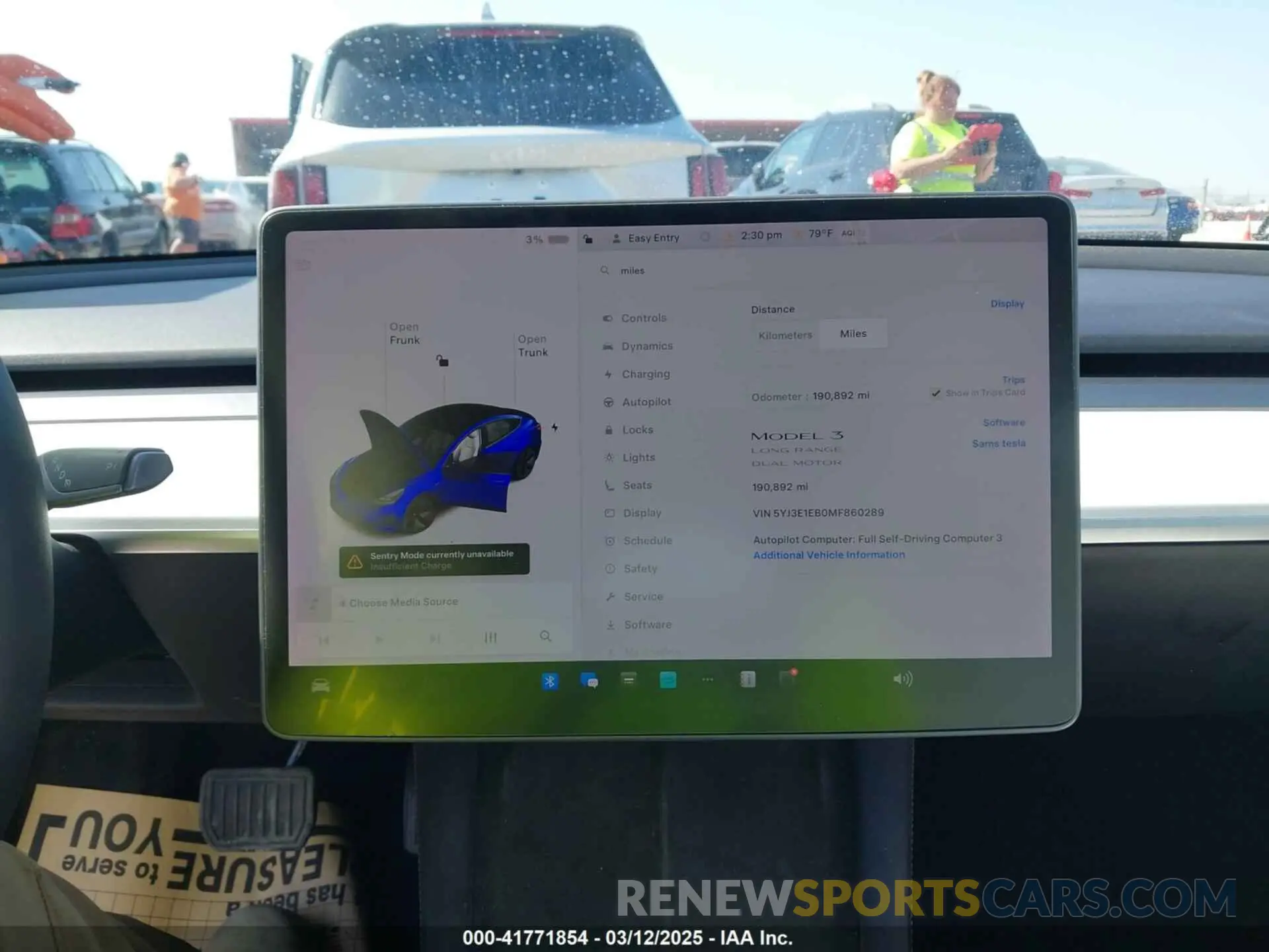 19 Photograph of a damaged car 5YJ3E1EB0MF860289 TESLA MODEL 3 2021