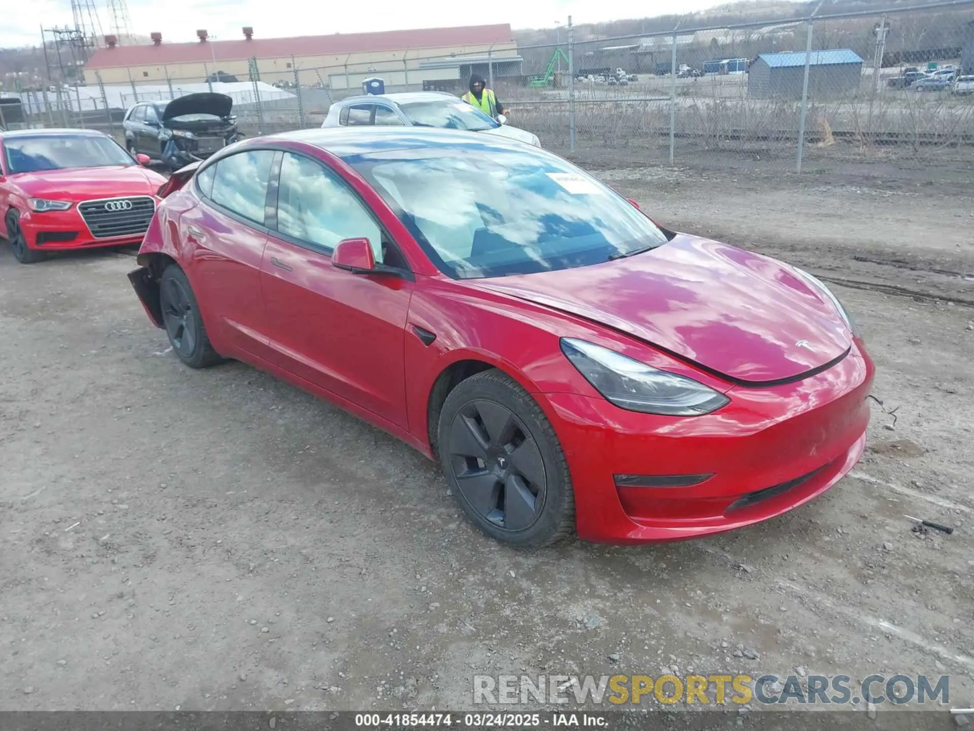 1 Фотография поврежденного автомобиля 5YJ3E1EB0MF902833 TESLA MODEL 3 2021