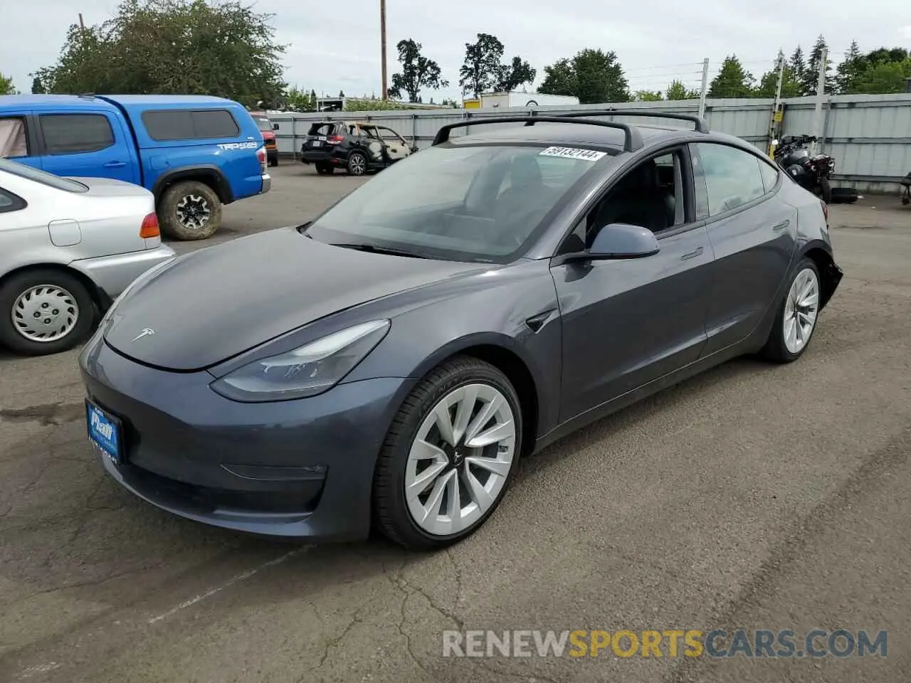 1 Фотография поврежденного автомобиля 5YJ3E1EB0MF936660 TESLA MODEL 3 2021