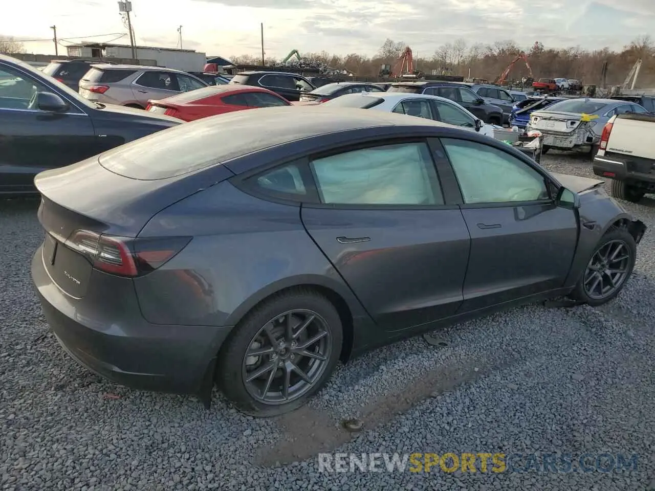 3 Photograph of a damaged car 5YJ3E1EB0MF979640 TESLA MODEL 3 2021