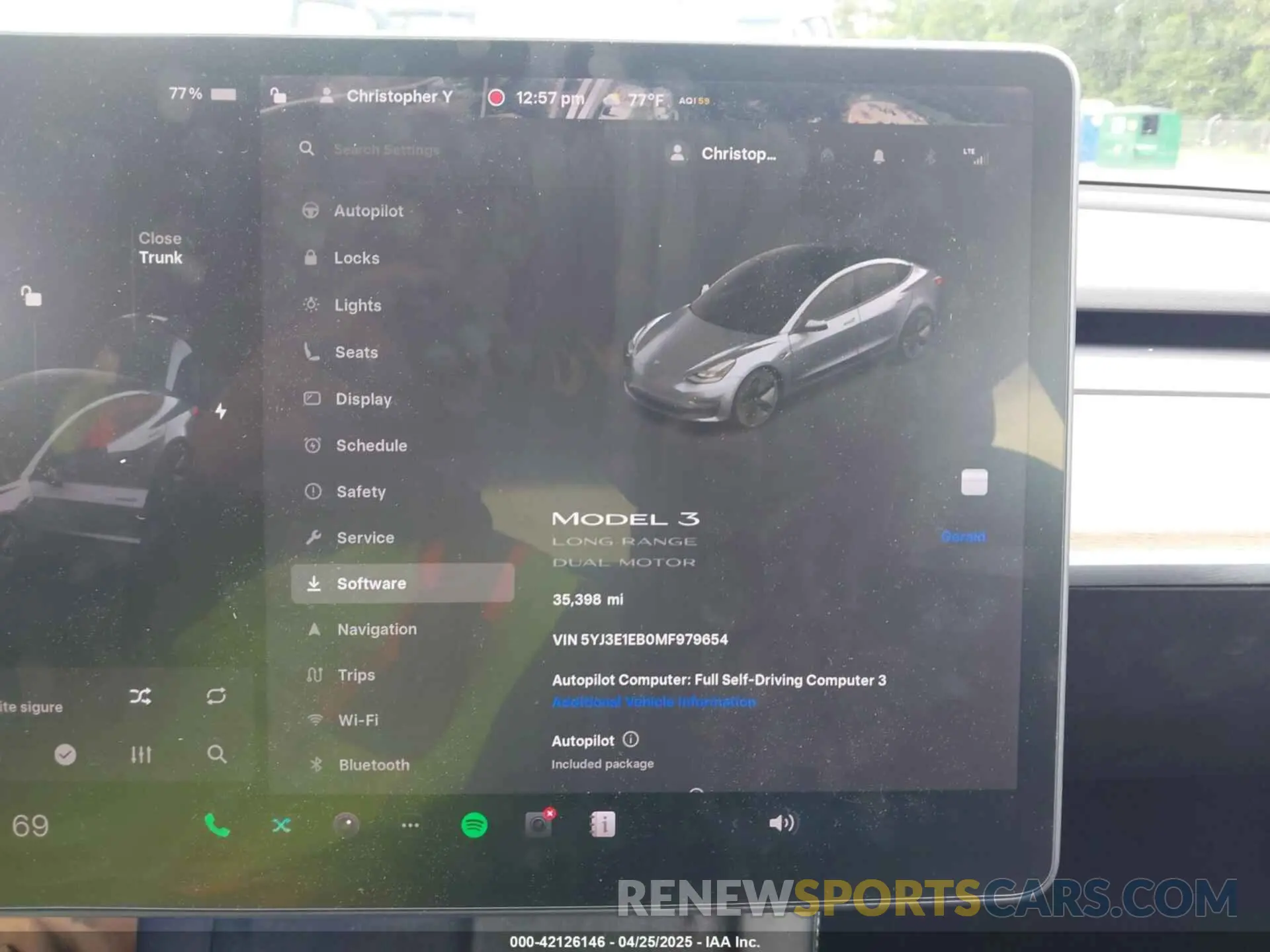 7 Фотография поврежденного автомобиля 5YJ3E1EB0MF979654 TESLA MODEL 3 2021