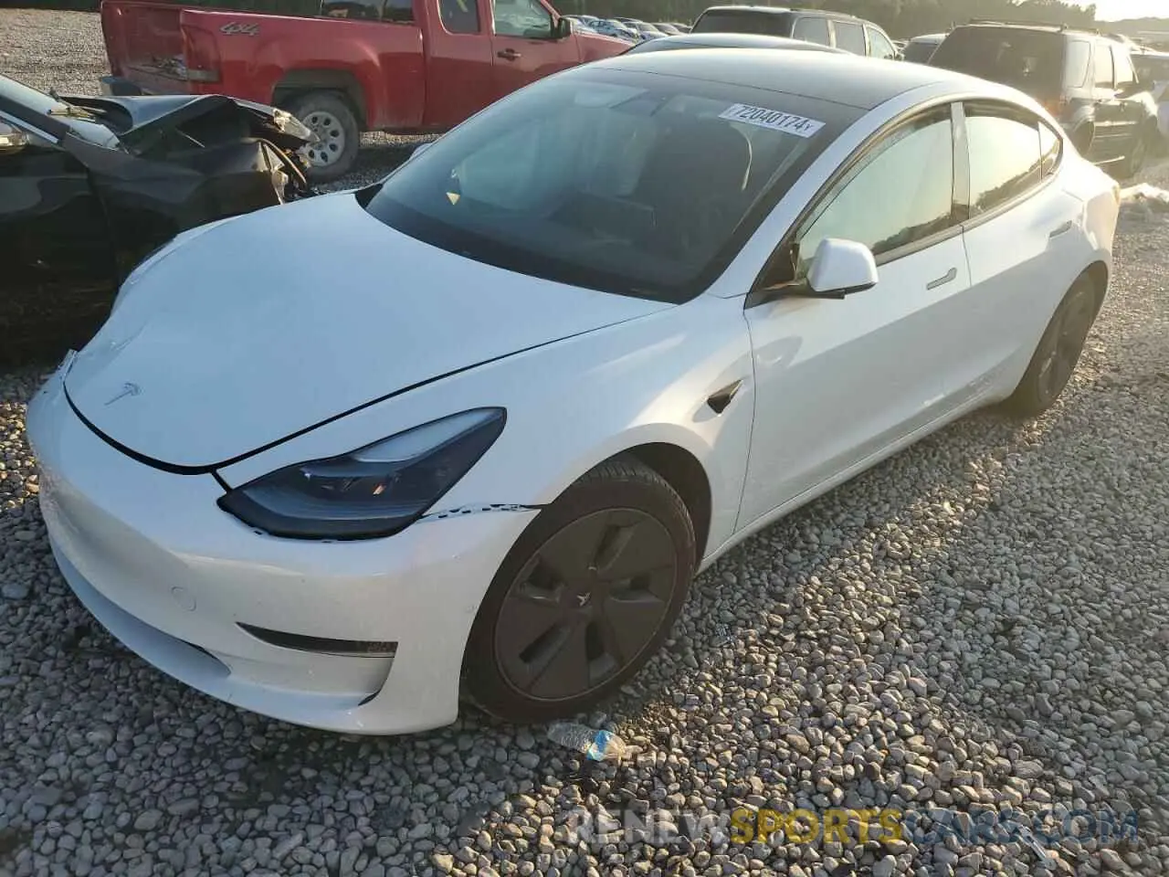 1 Фотография поврежденного автомобиля 5YJ3E1EB0MF992310 TESLA MODEL 3 2021