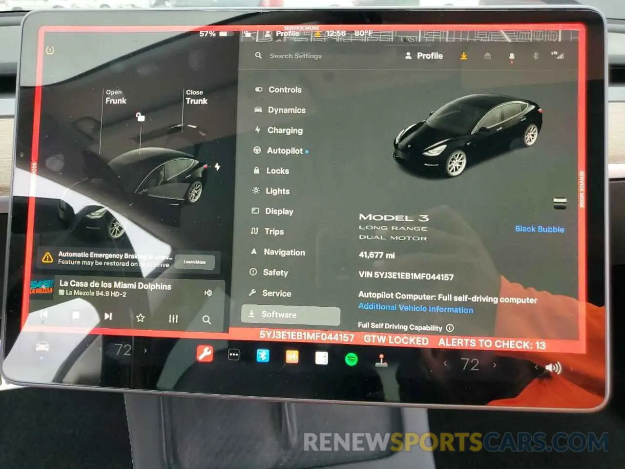 9 Photograph of a damaged car 5YJ3E1EB1MF044157 TESLA MODEL 3 2021