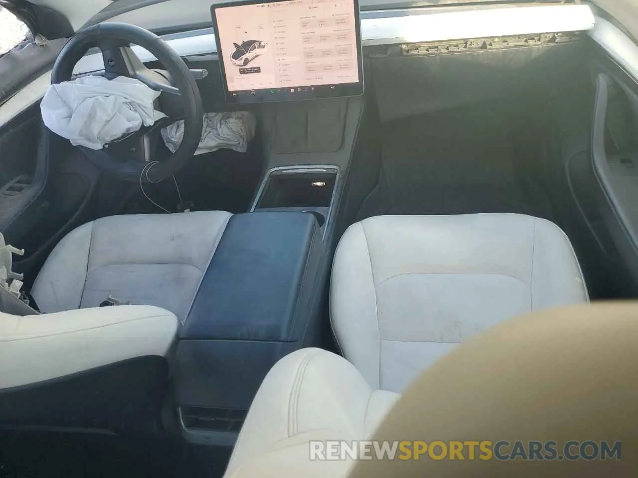 8 Photograph of a damaged car 5YJ3E1EB1MF045812 TESLA MODEL 3 2021
