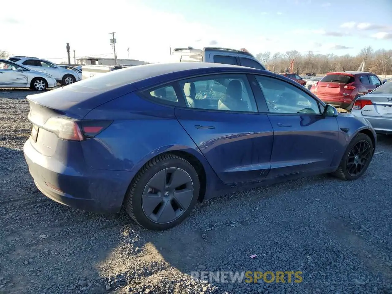 3 Фотография поврежденного автомобиля 5YJ3E1EB1MF050086 TESLA MODEL 3 2021