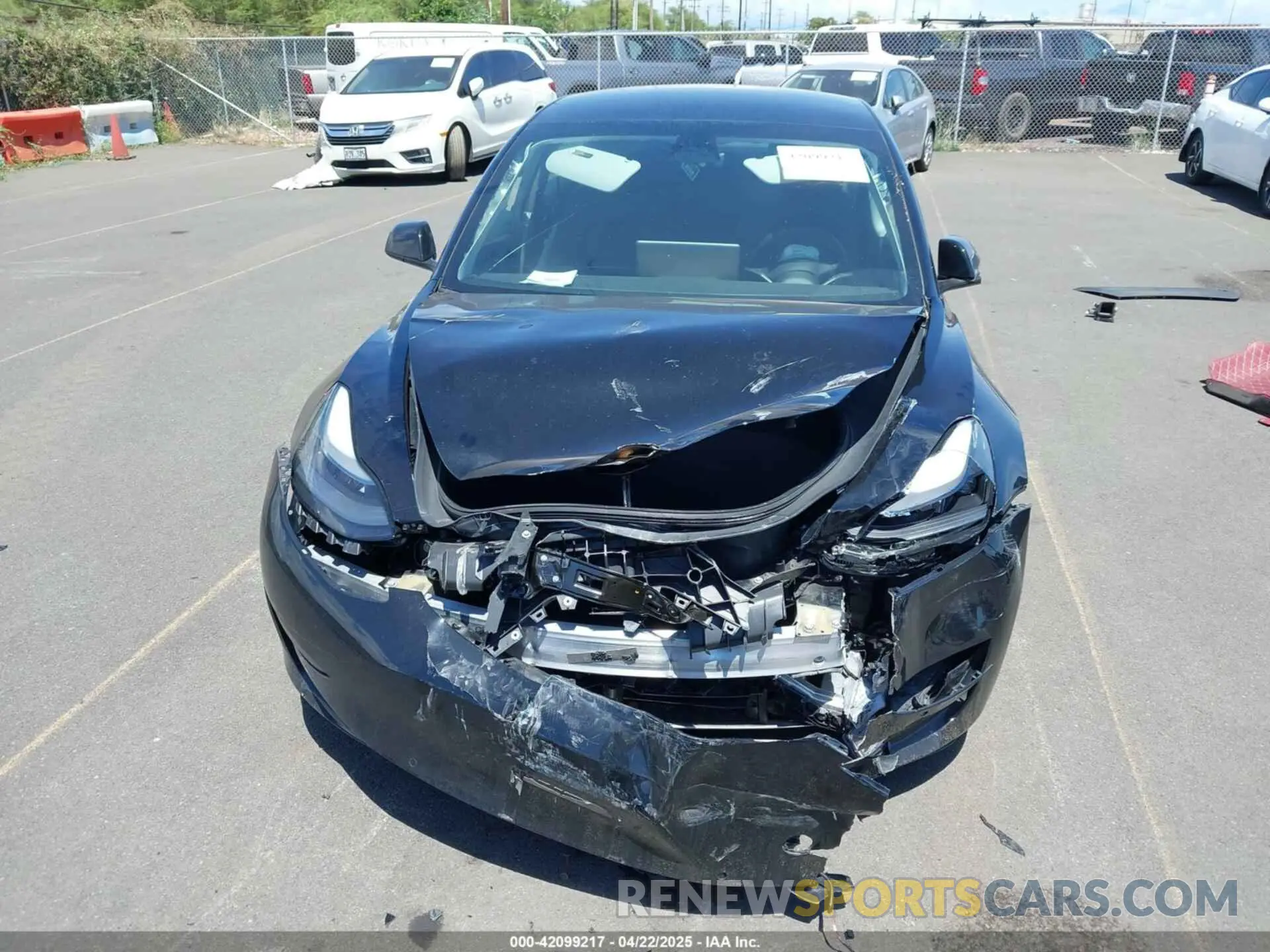 12 Photograph of a damaged car 5YJ3E1EB1MF052968 TESLA MODEL 3 2021