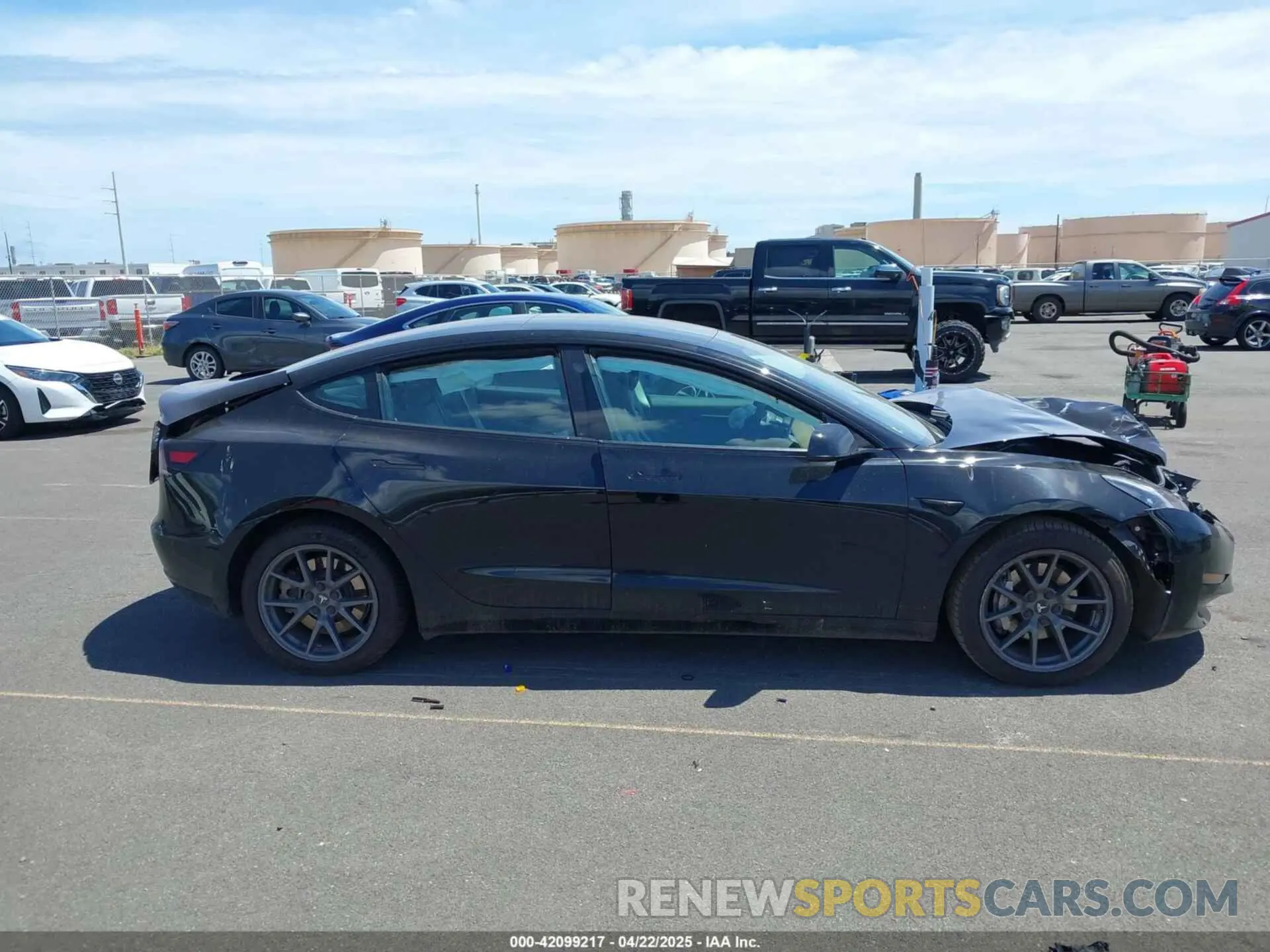 13 Photograph of a damaged car 5YJ3E1EB1MF052968 TESLA MODEL 3 2021