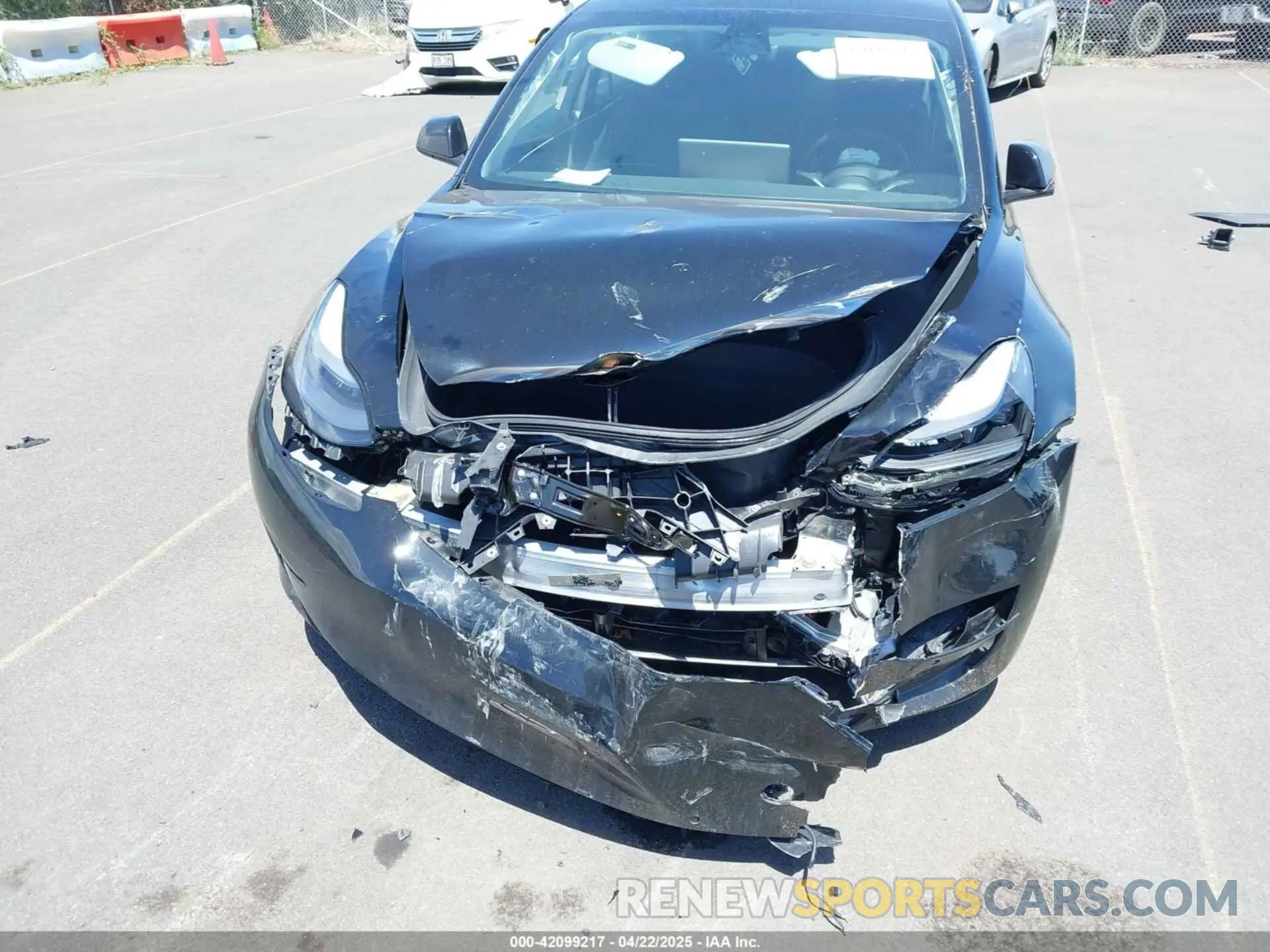 6 Photograph of a damaged car 5YJ3E1EB1MF052968 TESLA MODEL 3 2021