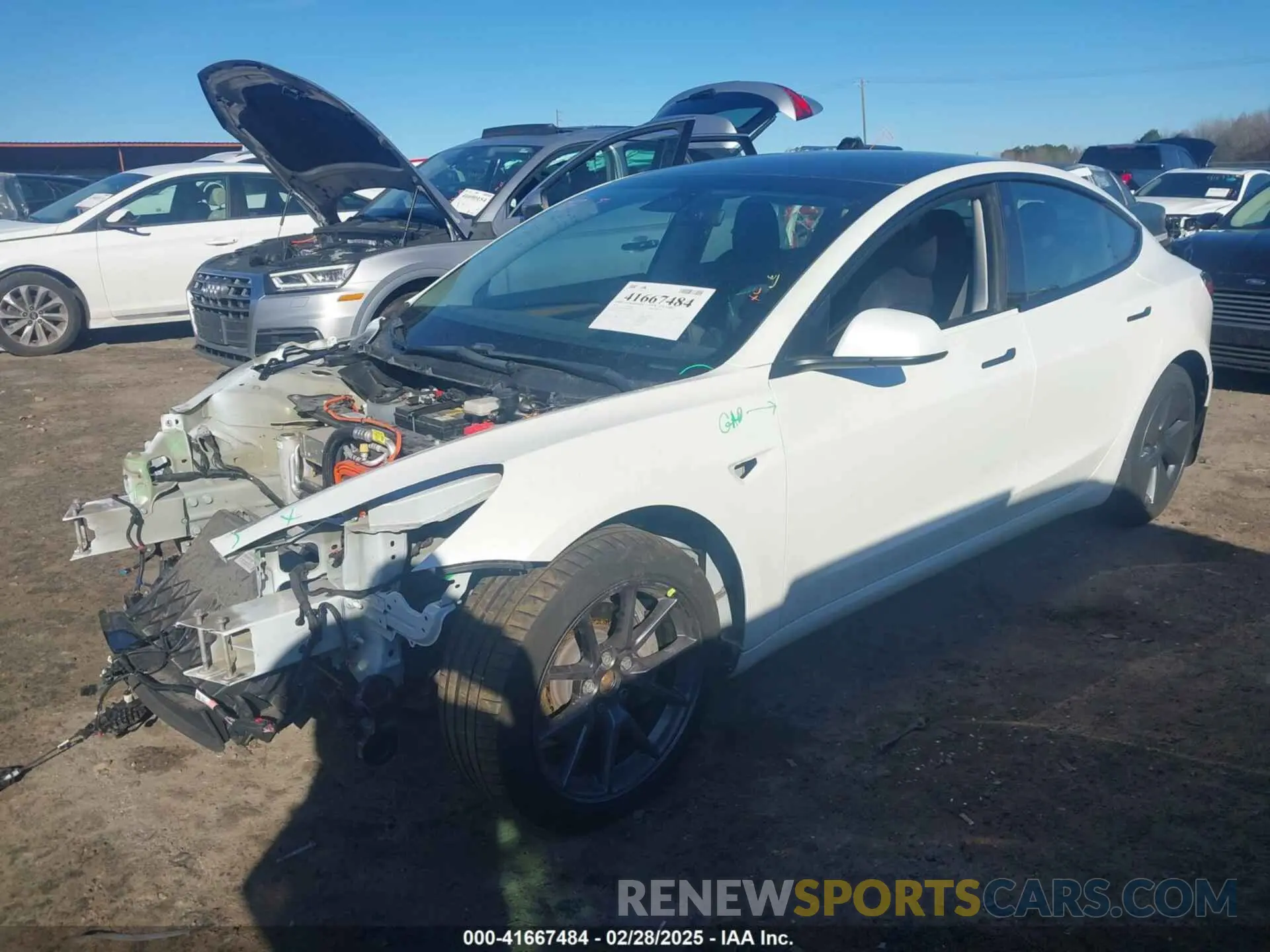 2 Фотография поврежденного автомобиля 5YJ3E1EB1MF062593 TESLA MODEL 3 2021