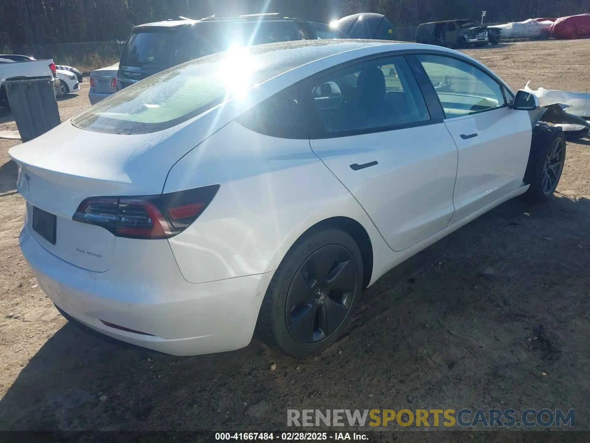 4 Фотография поврежденного автомобиля 5YJ3E1EB1MF062593 TESLA MODEL 3 2021