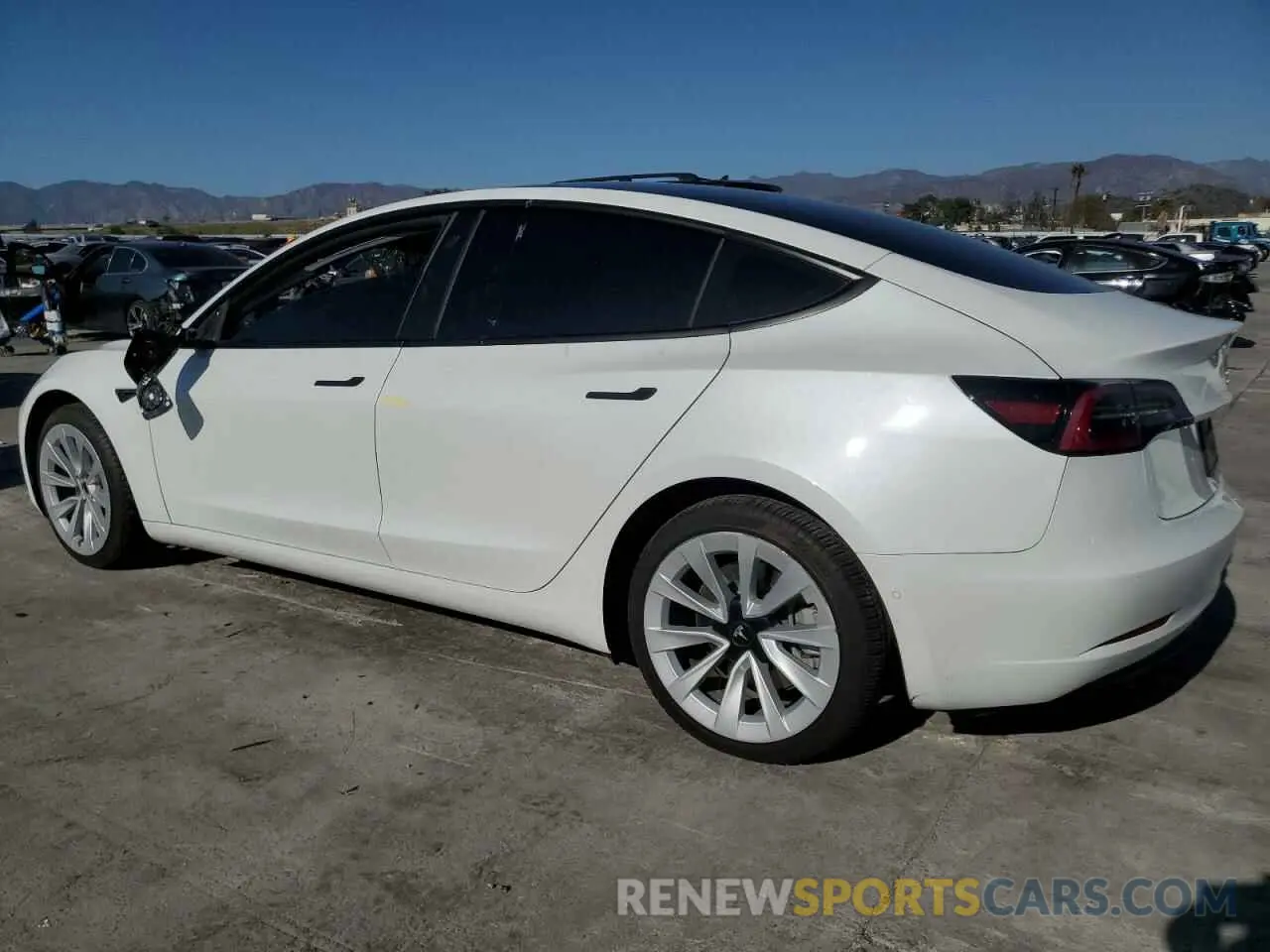 2 Photograph of a damaged car 5YJ3E1EB1MF064716 TESLA MODEL 3 2021