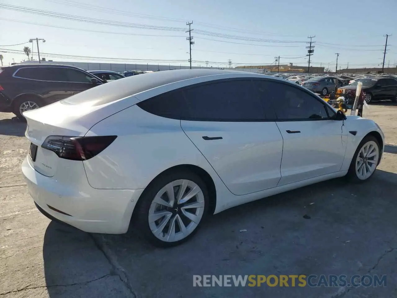 3 Photograph of a damaged car 5YJ3E1EB1MF064716 TESLA MODEL 3 2021