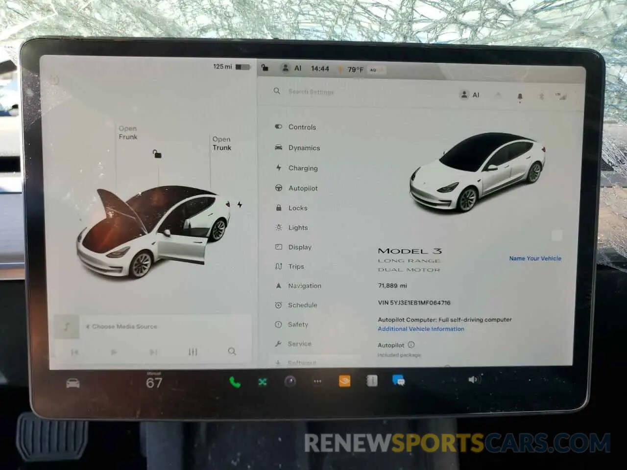 9 Photograph of a damaged car 5YJ3E1EB1MF064716 TESLA MODEL 3 2021