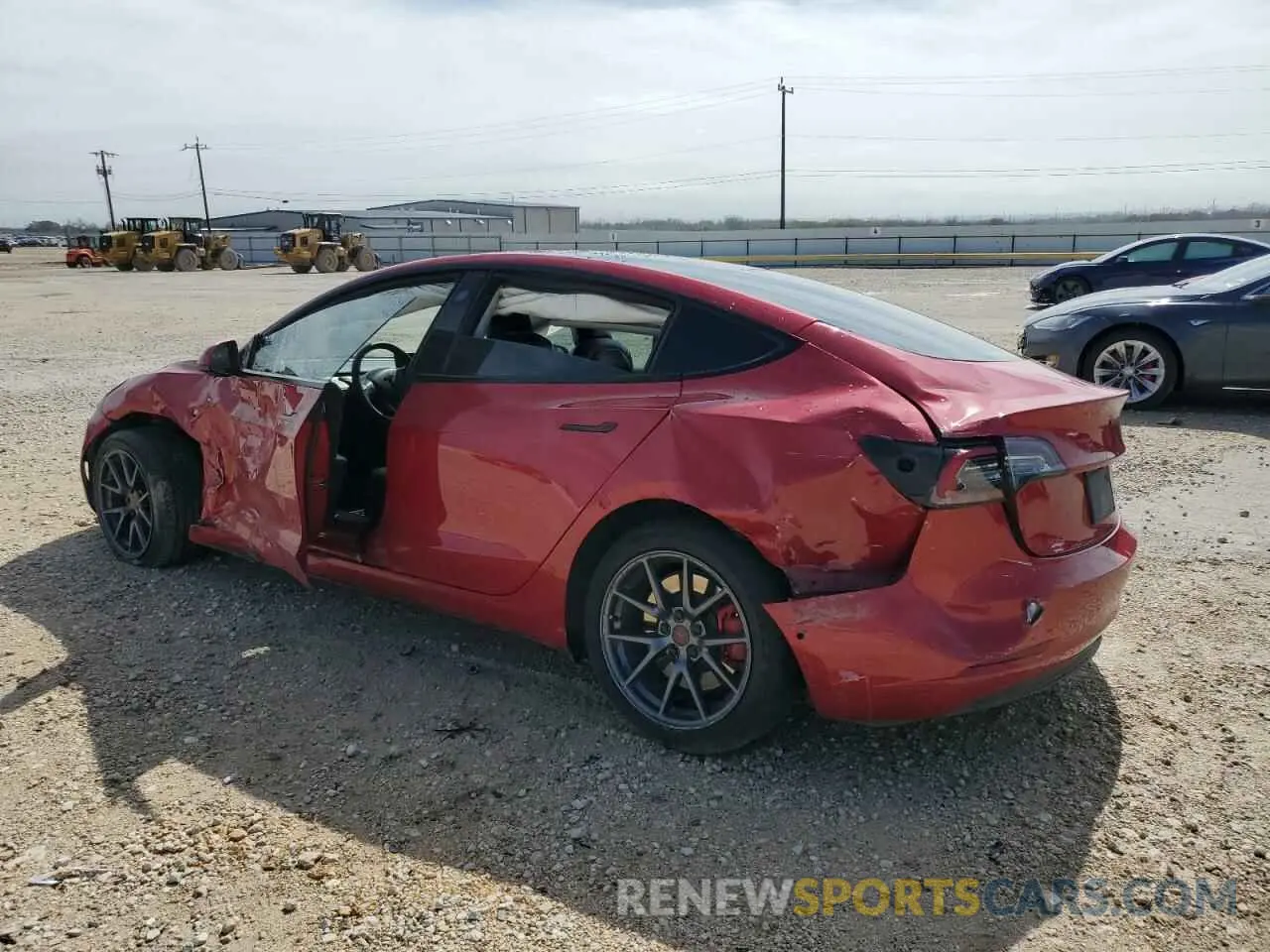 2 Фотография поврежденного автомобиля 5YJ3E1EB1MF079684 TESLA MODEL 3 2021