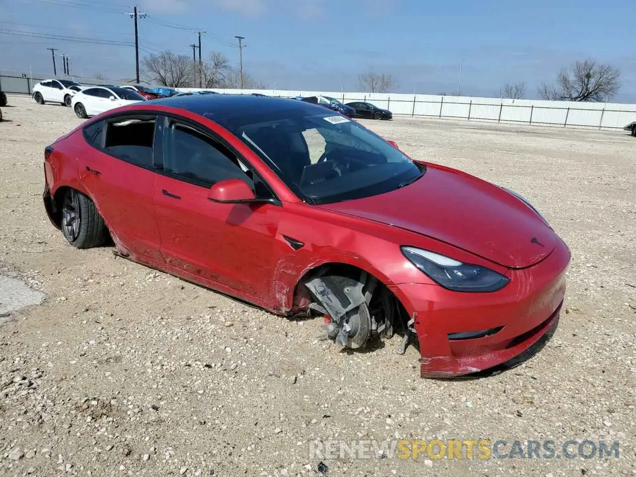 4 Фотография поврежденного автомобиля 5YJ3E1EB1MF079684 TESLA MODEL 3 2021