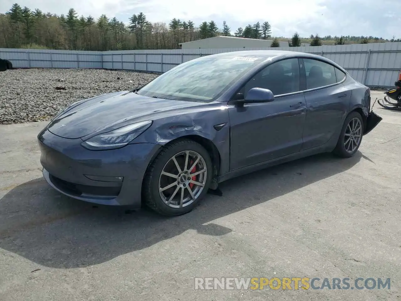 1 Фотография поврежденного автомобиля 5YJ3E1EB1MF850239 TESLA MODEL 3 2021