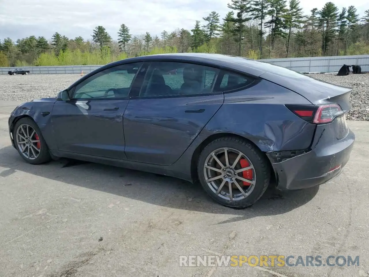 2 Фотография поврежденного автомобиля 5YJ3E1EB1MF850239 TESLA MODEL 3 2021