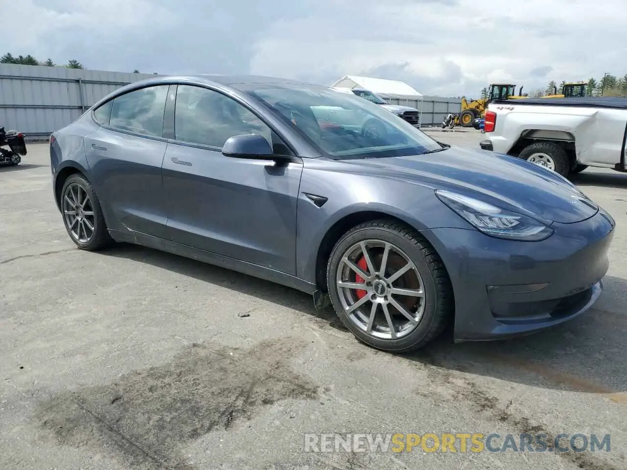 4 Фотография поврежденного автомобиля 5YJ3E1EB1MF850239 TESLA MODEL 3 2021