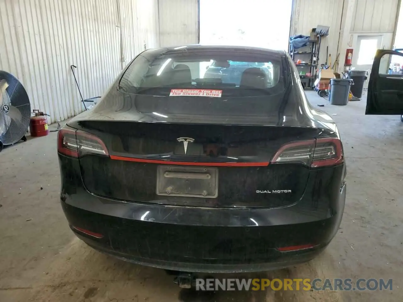 6 Photograph of a damaged car 5YJ3E1EB1MF857949 TESLA MODEL 3 2021