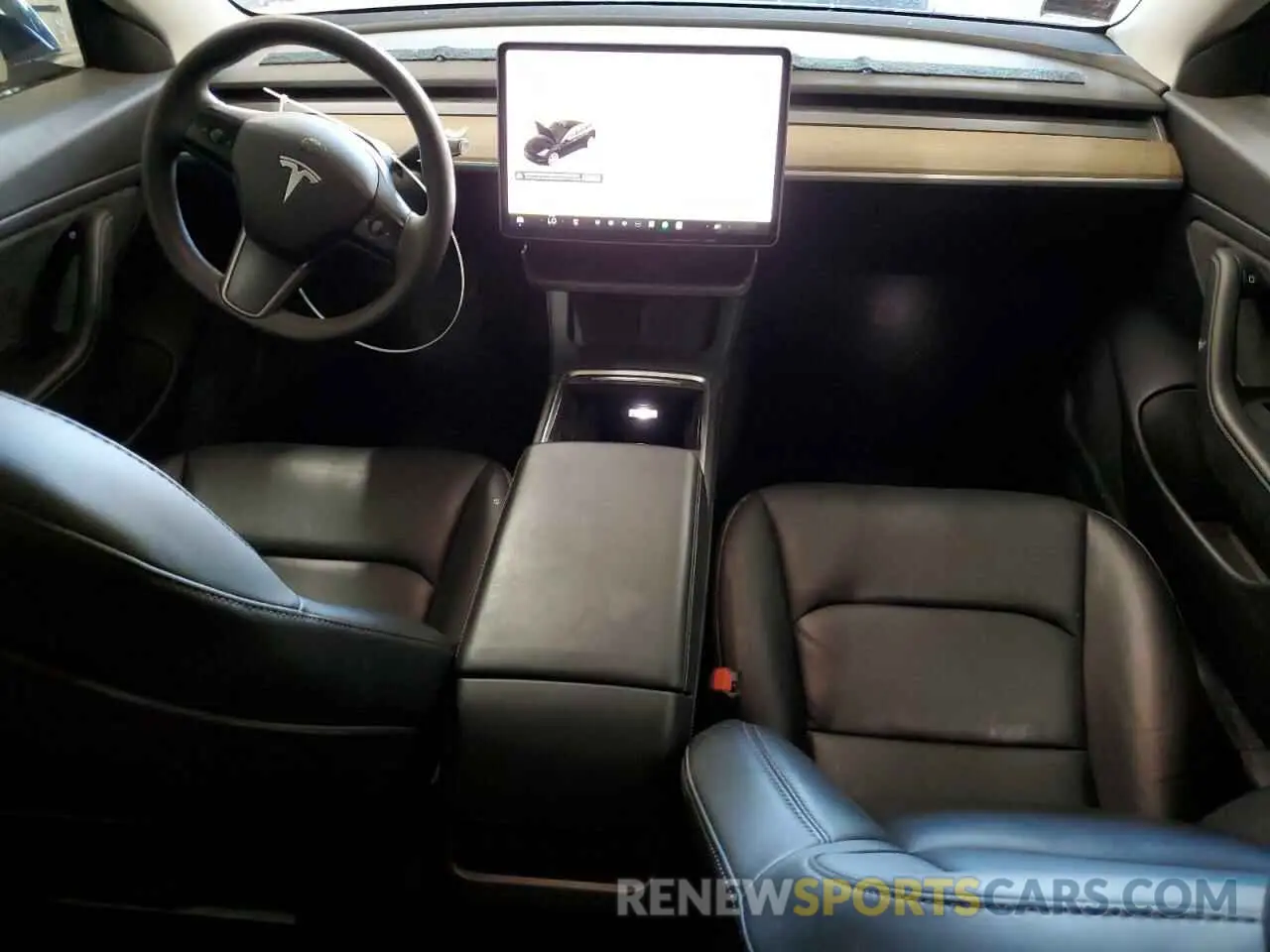 8 Photograph of a damaged car 5YJ3E1EB1MF857949 TESLA MODEL 3 2021