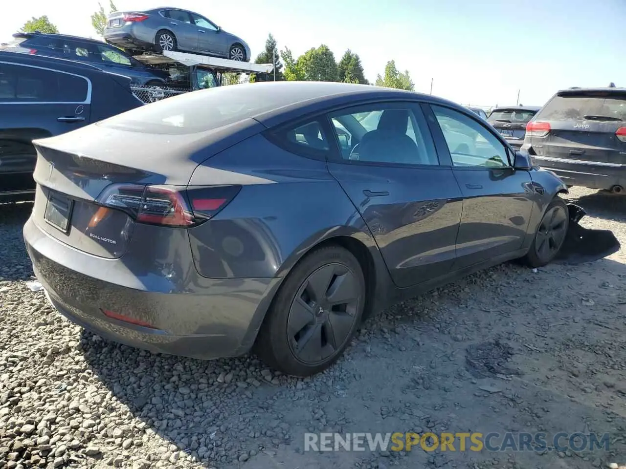 3 Фотография поврежденного автомобиля 5YJ3E1EB1MF858065 TESLA MODEL 3 2021